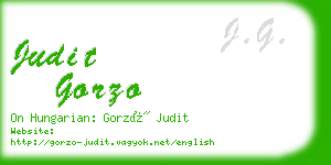 judit gorzo business card